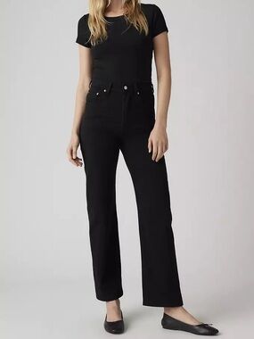 Levi’s Ribcage Straight ankle Jeans Size 24 - Black